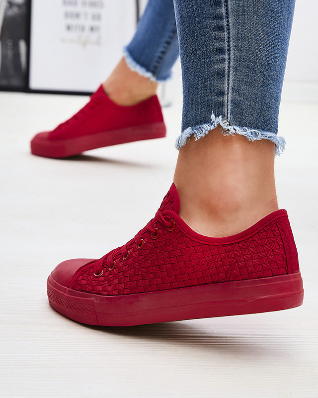 OUTLET Червоні жіночі кросівки Aklina - Взуття