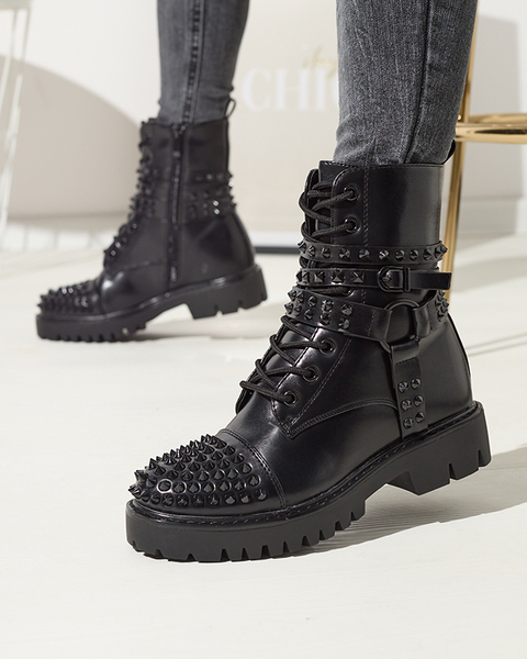 OUTLET Чорні жіночі черевики на шпильках Fioppo - Взуття