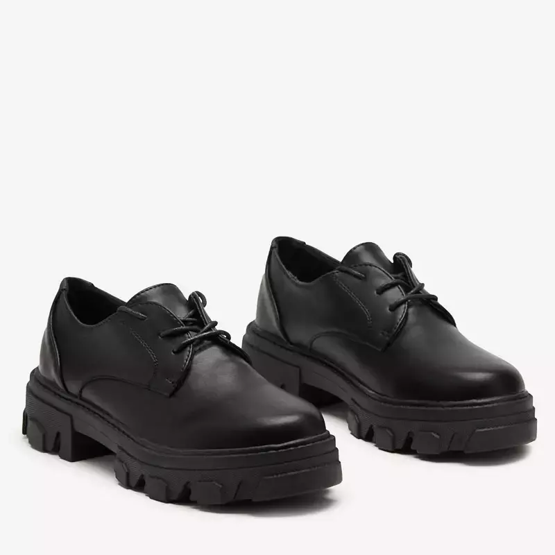OUTLET Чорні жіночі чоботи з екошкіри Pertiso - Туфлі