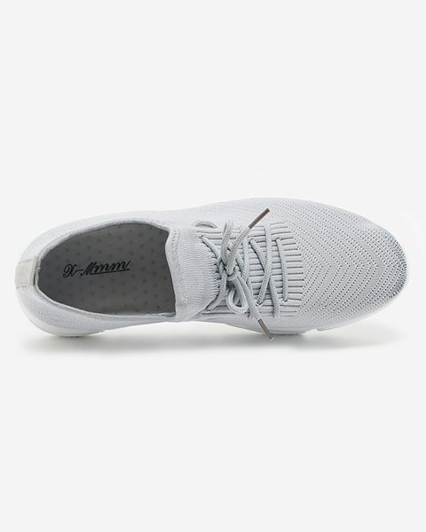 OUTLET Світло-сірі чоловічі тканинні спортивні туфлі Apoko- Взуття