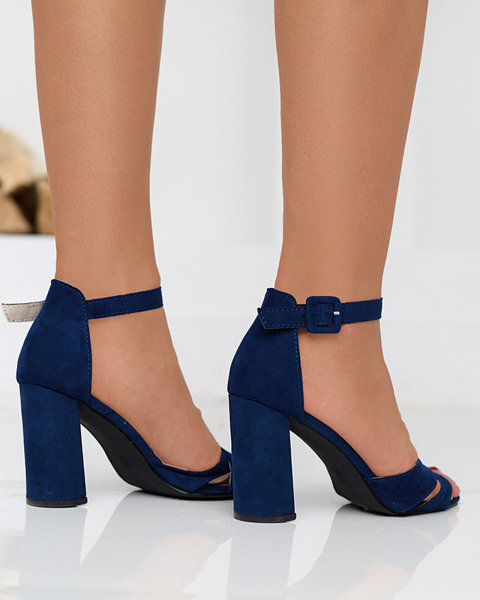 OUTLET Темно-сині жіночі босоніжки на посту Lexyra - Взуття