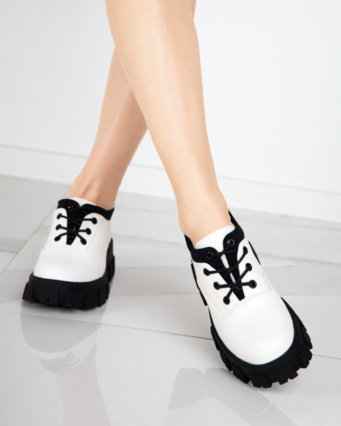 OUTLET Жіноче взуття з екошкіри білого кольору Ozud-Footwear
