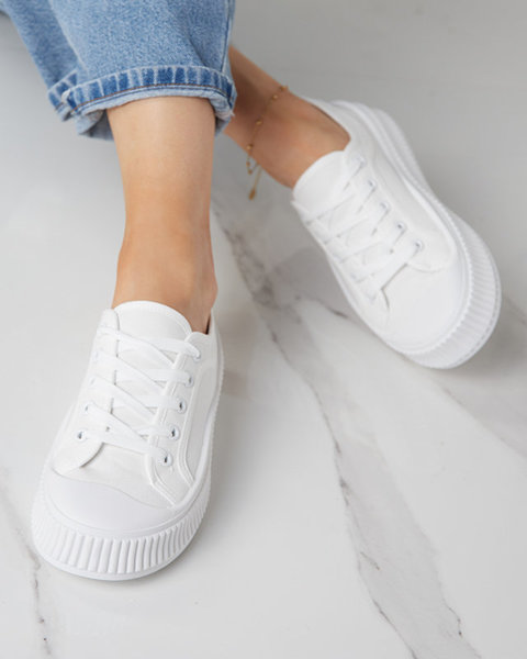 OUTLET Жіночі спортивні кросівки білого кольору Ladise- Footwear