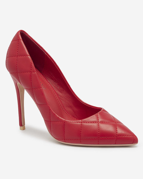 OUTLET Жіночі стьобані човники червоного кольору Duclisa- Взуття