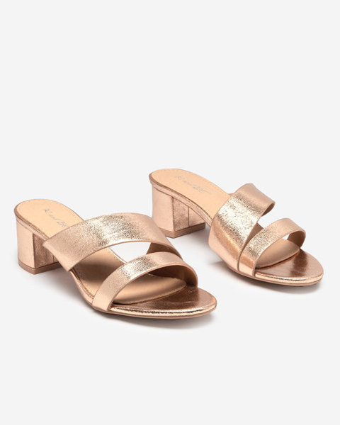 OUTLET Золото-рожеві жіночі Stepho-високі підбори - Взуття