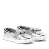 Срібна ковзанка для дівчаток з бантиком Стефані - Взуття 1