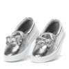 Срібна ковзанка для дівчаток з бантиком Стефані - Взуття 1