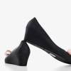 Жіноча чорна гумова меліса на клині Grawiti - Взуття