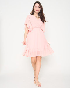 Жіноча рожева міні-сукня - Одяг