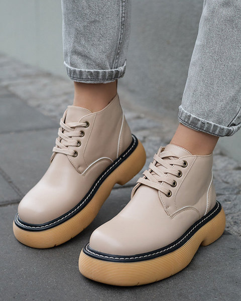 Жіночі черевики бежевого кольору Tarraf- Footwear