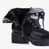 Жіночі чорні черевики з тваринним тисненням Vuqe - Взуття