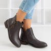 Жіночі темно-коричневі черевики ала Челсі - Взуття