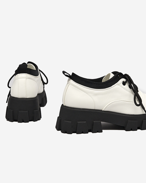 Жіночі туфлі з екошкіри білого кольору Ozud-Footwear